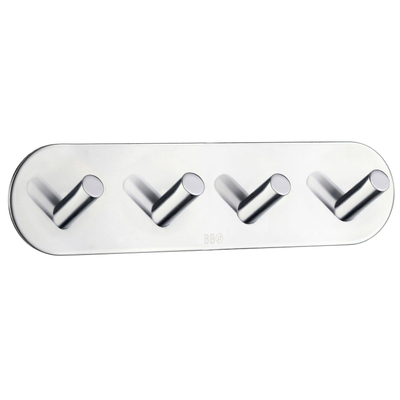 Smedbo Beslagsboden Handdoekhouder - 29.2x4.8x3cm - zelfklevend - RVS Gepolijst Edelstaal