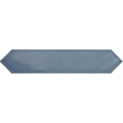 Cifre Ceramica wandtegel - 6.5x33.2cm - 8mm - Zeshoek - Blauw glans