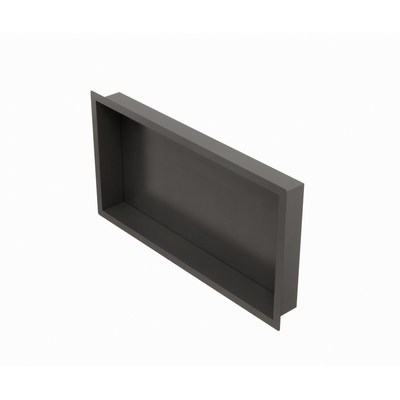 Sawiday Uni inbouwnis 30x60x10cm Geborsteld Gunmetal PVD-hoek bechadigd- OUTLETSTORE