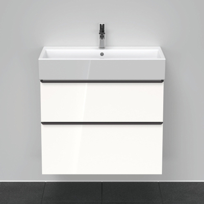 Duravit D-Neo wastafelonderkast 78.4x62.5x44.2cm 2 lades wit Hoogglans