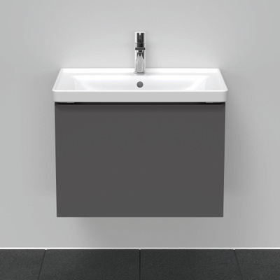 Duravit D-Neo wastafelonderkast 63.4x44x45.2cm 1 lade met softclose Grafiet Mat