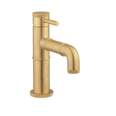 Crosswater MPRO INDUSTRIAL wastafelkraan 15.9cms uitloop 11.2cm geborsteld messing living colours OUTLETSTORE