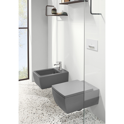 Villeroy & Boch Viconnect bedieningsplaat E300 DF frontbediend 25.3x14.5cm kunststof wit/chroom OUTLETSTORE