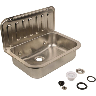 Differnz uitstortgootsteen - 49x32.5cm - RVS