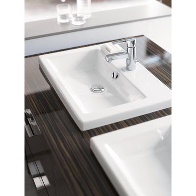 Duravit 2nd floor opbouwwastafel 60x43cm 1 kraangat wit