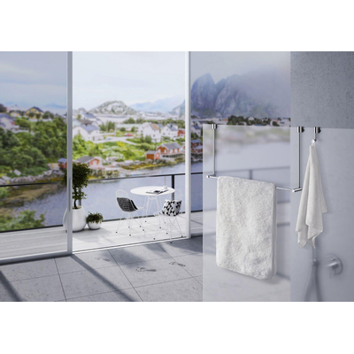 Smedbo Sideline Hoekdouchemand - 60x33x110cm - Massief messing Chroom