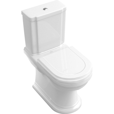 Villeroy en boch Hommage closetzitting softclose quickrelease chroom scharnieren wit