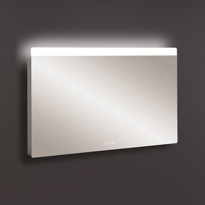 Crosswater Glide II Spiegel - 100x3.5x60cm - dimbaar - LED - IP44 - zilver