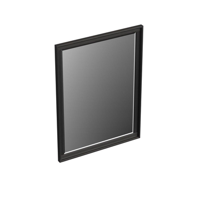 Forzalaqua Reno 2.0 spiegel 59.5x80cm Rechthoek zonder verlichting met frame Massief Eiken Black oiled