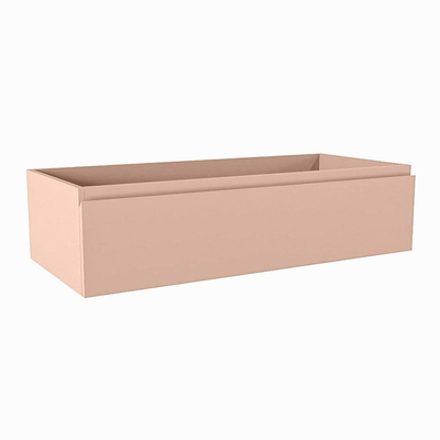 Mondiaz FOGE wastafelonderkast - 100x45x25cm - 1 lade - uitsparing rechts - softclose - Rosee