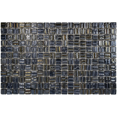 SAMPLE - The Mosaic Factory Valencia mozaïektegel - 32.8x51.8cm - Wandtegel - vierkant - 3D Black Pearl