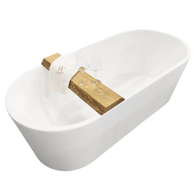 Wiesbaden OAK badplanchet 80 x 17/20 x 4 cm robuust eiken