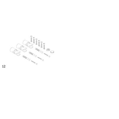 PliegerTuberadiator bevestiging set type d12chroom