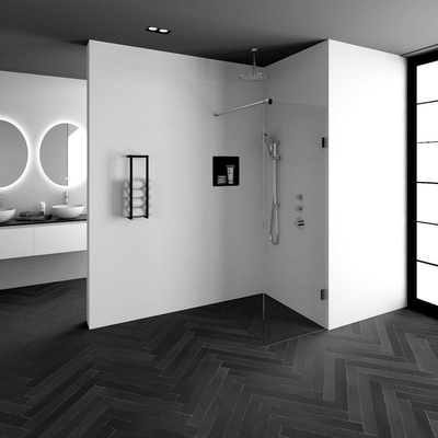 BRAUER Create Inloopdouche - 70x200cm - profielloos - antikalk - 8mm veiligheidsglas - chroom