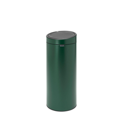 Brabantia Touch Bin Afvalemmer - 30 liter - kunststof binnenemmer - pine green