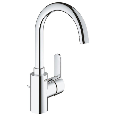 GROHE Eurostyle Cosmopolitan wastafelkraan L-size met afvoerplug met hoge draaibare uitloop chroom