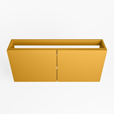 Mondiaz FOWY fonteinonderkast - 110x22x50cm - 2 deuren - push to open - softclose - Ocher