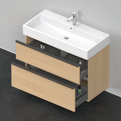 Duravit D-Neo wastafelonderkast 98.4x62.5x44.2cm 2 lades Natuur eiken Mat