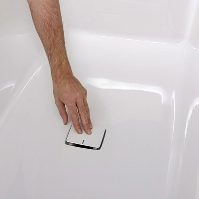 Riho Still Square 180x80 Wit Glans light pillowR SHOWROOMMODEL