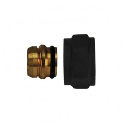 Riko adaptor eurokonus/knel 15mm mat zwart