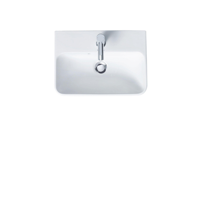 Duravit ME by Starck wastafel 60x46cm met 1 kraangat met overloop met wondergliss wit