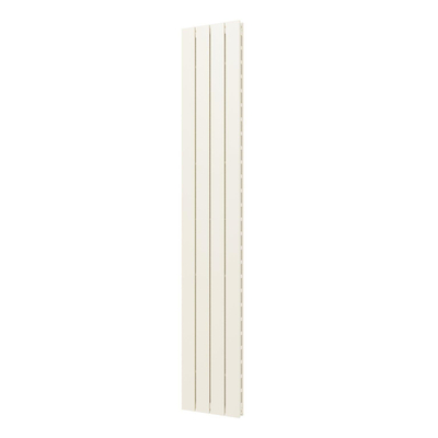 Plieger Cavallino Retto designradiator verticaal dubbel middenaansluiting 1800x298mm 817W pergamon (RAL9001)