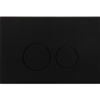 QeramiQ Dely Toiletset - 36.3x51.7cm - diepspoel - rimless - Geberit UP320 inbouwreservoir - softclose toilet zitting 35 mm - metaal mat zwarte bedieningsplaat - ronde knoppen - mat wit