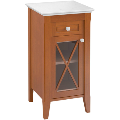 Villeroy & Boch Hommage lage kast berk marmer 44x85cm aanslag links greep wit