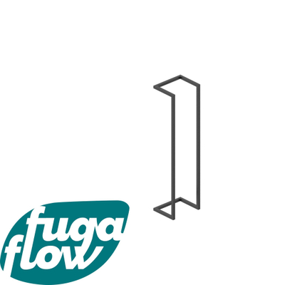 FugaFlow Efficiente Acces Handdoekrek - 95x25x20cm - mat zwart
