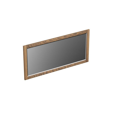 Forzalaqua Gela 2.0 spiegel 100x50cm Rechthoek zonder verlichting met frame Massief Eiken Castle Brown