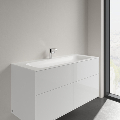 Villeroy & Boch Finion meubelwastafel 1 kraangat 120x50cm Ceramic+ zonder overloop stone white