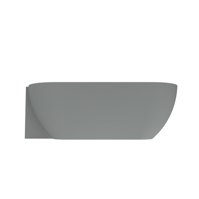 Arcqua Havana Halfvrijstaand Bad - 170x80cm - links - mat grijs