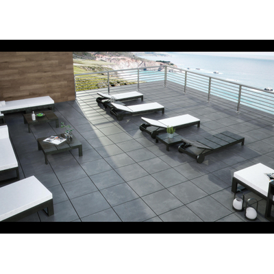 Cifre Ceramica Nexus buitentegel - 60x60cm - gerectificeerd - Betonlook - Antracite mat (antraciet)