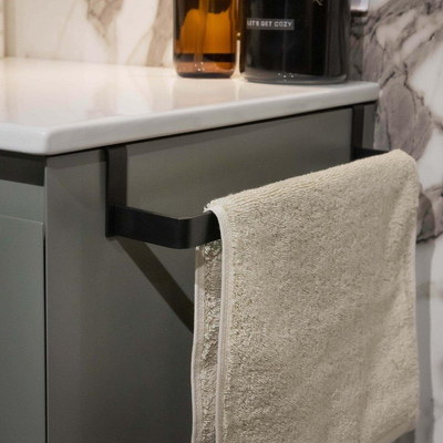 Adema Chaci handdoekrek - universeel - mat zwart