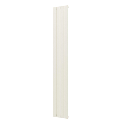 Plieger Cavallino Retto designradiator verticaal enkel middenaansluiting 2000x298mm 666W wit structuur