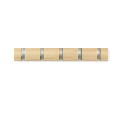 Umbra Flip handdoekhaak 51x6x3cm Essen hout Naturel