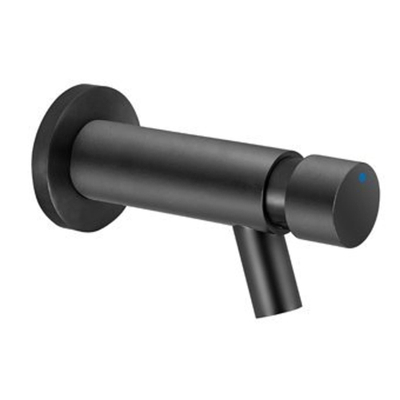 Plieger Napoli toiletkraan wandmodel zelfsluitend 1/2 looptijd 15 sec. mat zwart