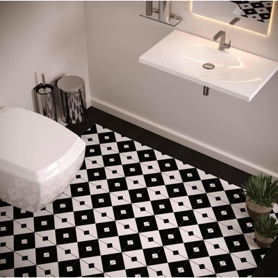 Revoir Paris Petit Gris de Paris Decortegel 15x15cm 7mm witte scherf Arthur