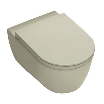 Royal Plaza Primo Toiletset - 35x54cm - hangend - spoelrandloos - diepspoel - met zitting - softclose - quick release - zand
