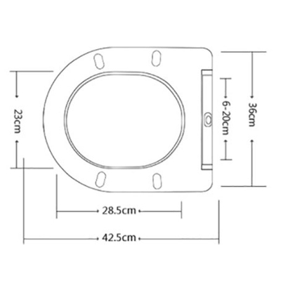 Wiesbaden Nibiru softclose toiletzitting met deksel wit