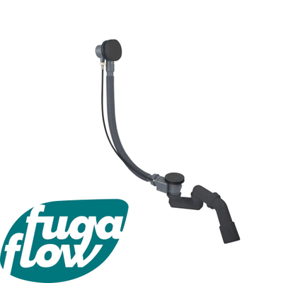 FugaFlow Eccelente Anta Badafvoercombinatie - draaibediening - Gunmetal PVD