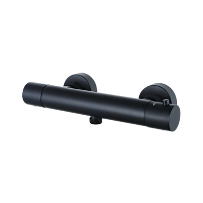 Fortifura Calvi Thermostatische Douchekraan - opbouw - zwart mat -(licht beschadigd) OUTLET UDEN