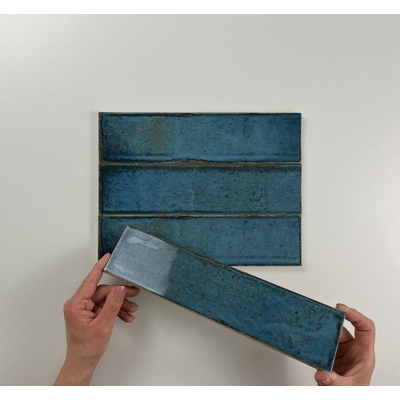 SAMPLE Cifre Cerámica Wandtegel Alchimia Blue Vintage Glans Blauw