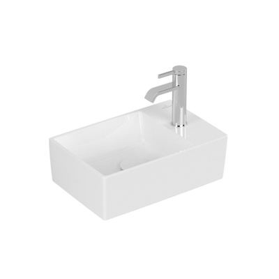 Villeroy & Boch Memento 2.0 fontein onderzijde geslepen 40x26cm zonder overloop 1 kraangat ceramic+ wit