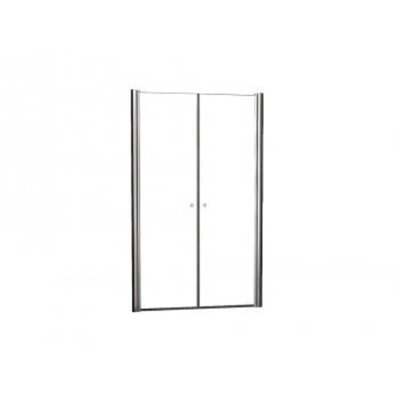 Wiesbaden Lagos pendeldeur in nis 1200 x 2000 x 6 mm nano helder glas/chroom