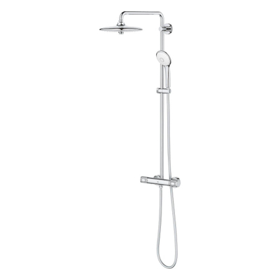 GROHE Euphoria Regendoucheset Opbouw- hoofddouche 26cm - massage handdouche rond - thermostatisch - watersaving - chroom