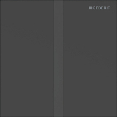 Geberit type 40 urinioir bedieningsplaat - 230V - vierkant - matzwart/easy-to-clean