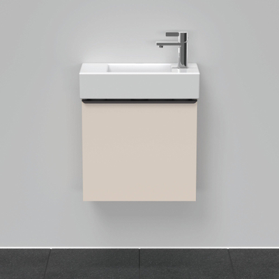 Duravit D-Neo wastafelonderkast 48.4x44x22.2cm Linksdraaiend 1 deur Taupe Mat