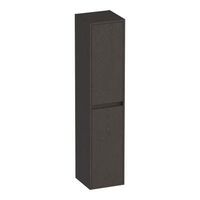 BRAUER Adore badkamerkast - 160x35x35cm - met 2 deuren greeploos links- of rechtsdraaiend Timber Anthracite
