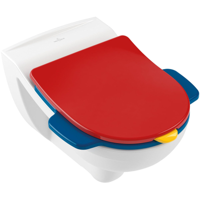 Villeroy & Boch O.novo Kids kinderclosetzitting m. 1 grote en 1 kleine zitting met deksel multicolor